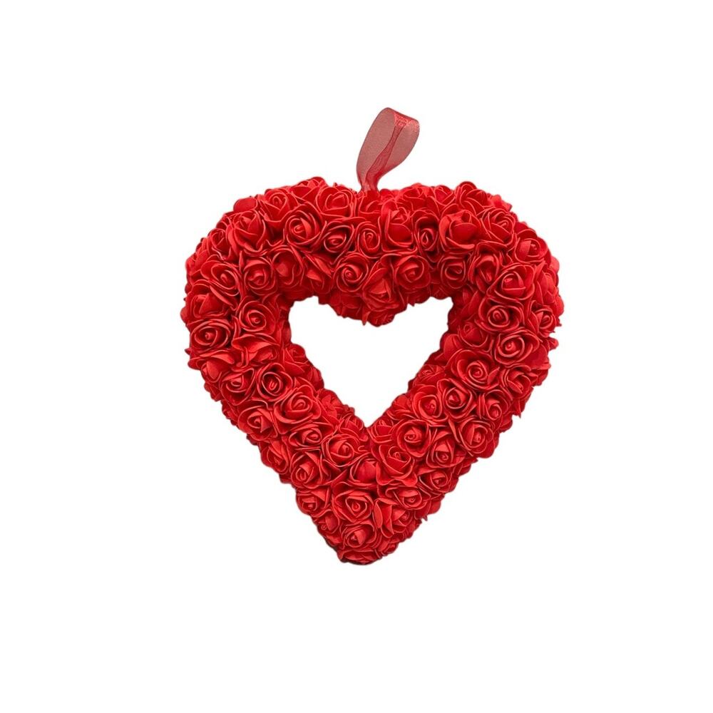 Handmade Valentine Heart From Roses - Picture 2 of 5
